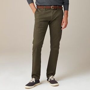 J. Crew 484 Slim-fit‎ stretch chino pant in Catskill Green size 34/30 NWT AR885